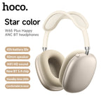 HOCO W65 Plus AirPods Max ANC Noise Reduction Bluetoothe Headphone Over Ear Big Earphones Hifi Headsets With Magnetic Earmuffs