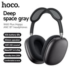 HOCO W65 Plus AirPods Max ANC Noise Reduction Bluetoothe Headphone Over Ear Big Earphones Hifi Headsets With Magnetic Earmuffs